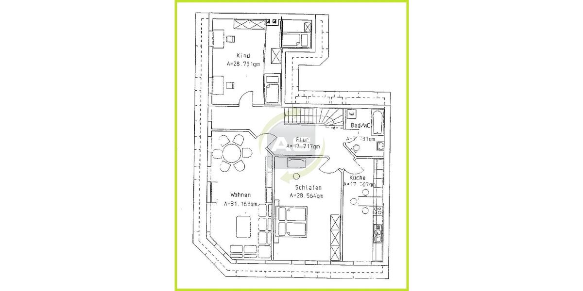 Maisonettenwohnung Zwickau Zwickau-Nord - 3 Zimmer, 97 m&sup2;, 480&euro; | Angebot:22591365