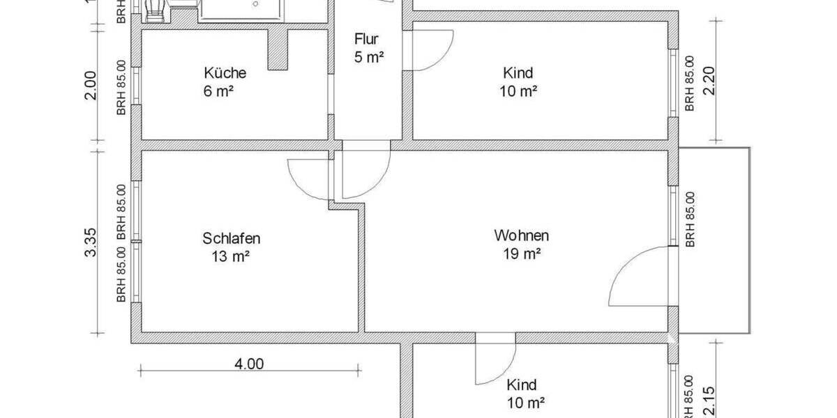 Etagenwohnung Zwickau Eckersbach - 4 Zimmer, 71 m&sup2;, 476&euro; | Angebot:25862717