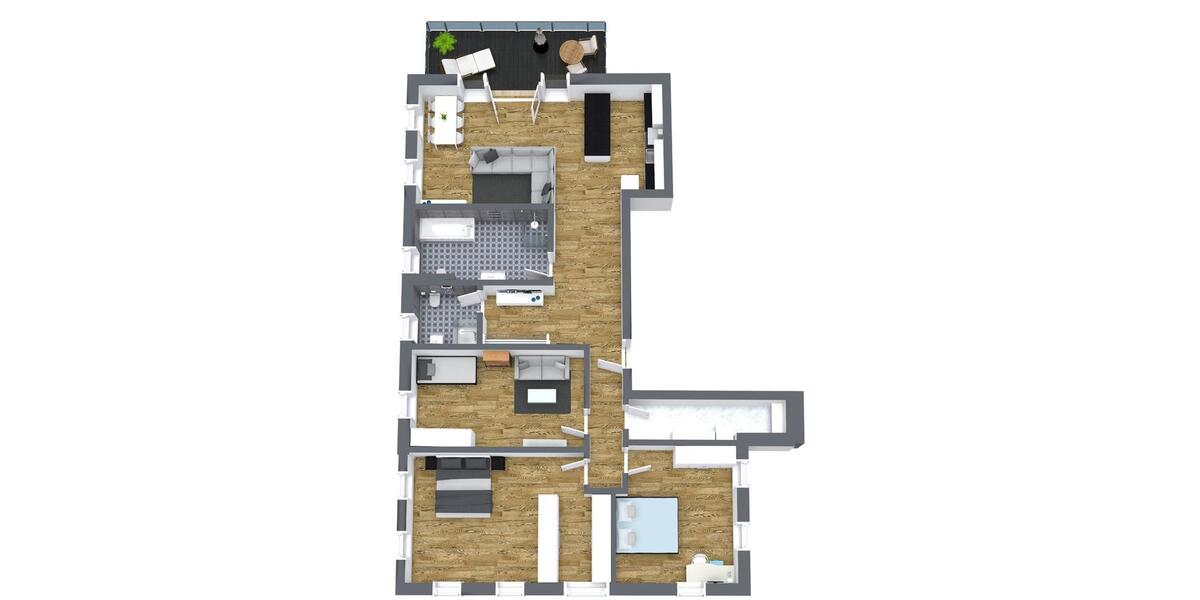 Dachgeschoßwohnung Limbach-Oberfrohna Oberfrohna - 4.5 Zimmer, 150 m&sup2;, 1.372&euro; | Angebot:25499849