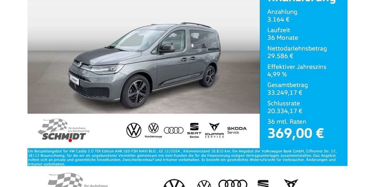 VW Caddy 16.810 km 32.750 &euro; Bernsdorf 09337