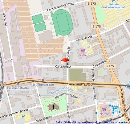 Etagenwohnung Zwickau - 2 Zimmer, 44 m&sup2;, 260&euro; | Angebot:25255007