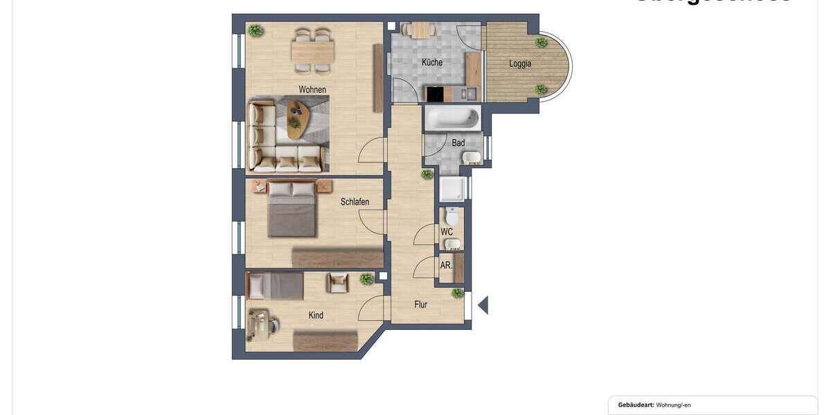Etagenwohnung Zwickau Zwickau-Nord - 3 Zimmer, 91 m&sup2;, 89.000&euro; | Angebot:27026967