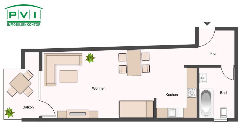 Etagenwohnung Aue-Bad Schlema Bad Schlema - 1 Zimmer, 35 m&sup2;, 220&euro; | Angebot:24213608