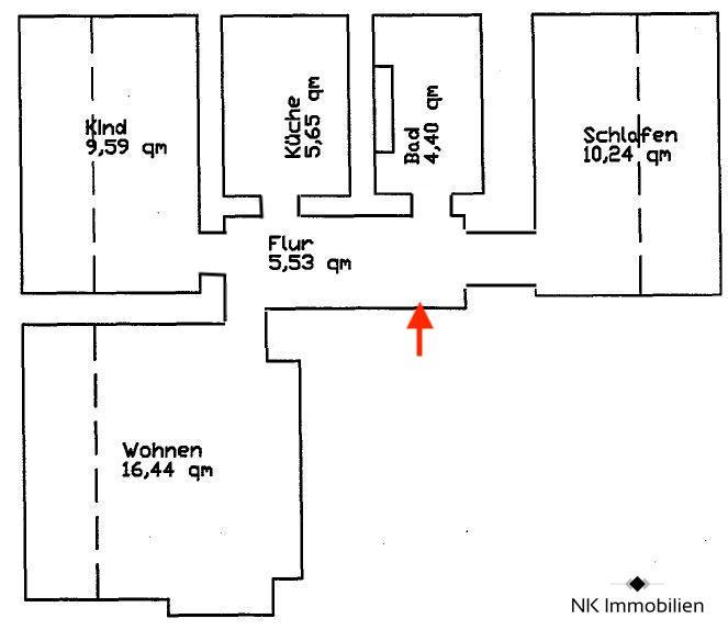 Dachgeschoßwohnung Zwickau Cainsdorf - 3 Zimmer, 52 m&sup2;, 360&euro; | Angebot:25945629