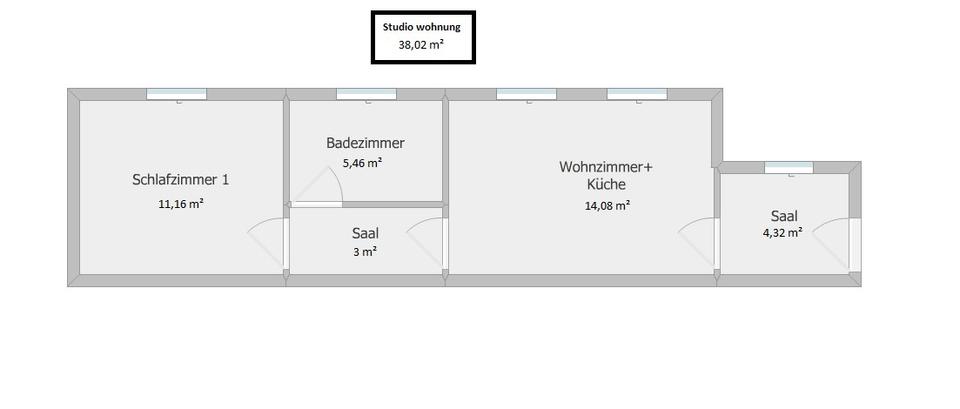 Etagenwohnung Crimmitschau - 2 Zimmer, 38 m&sup2;, 292&euro; | Angebot:25831498
