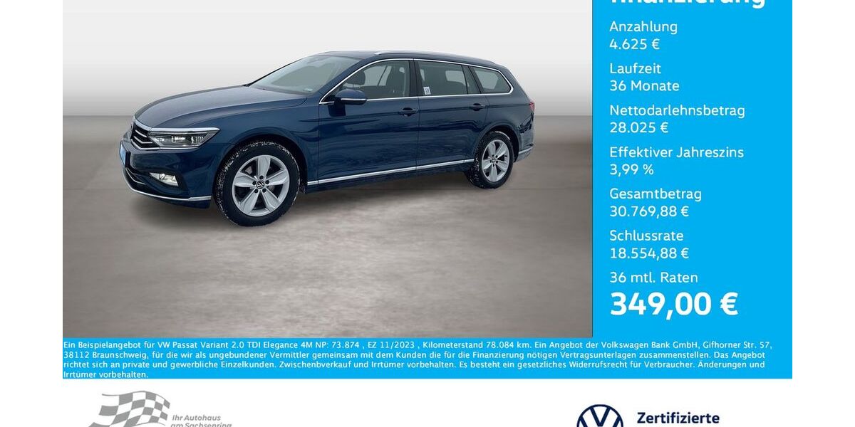 VW Passat Variant 78.084 km 30.975 &euro; Bernsdorf 09337