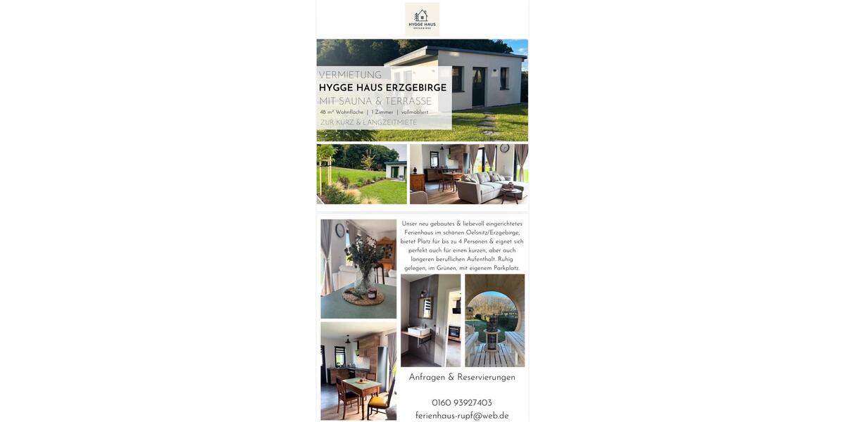 Bungalow Oelsnitz (Erzgebirge) - 1 Zimmer, 48 m&sup2;, 85&euro; | Angebot:25945479