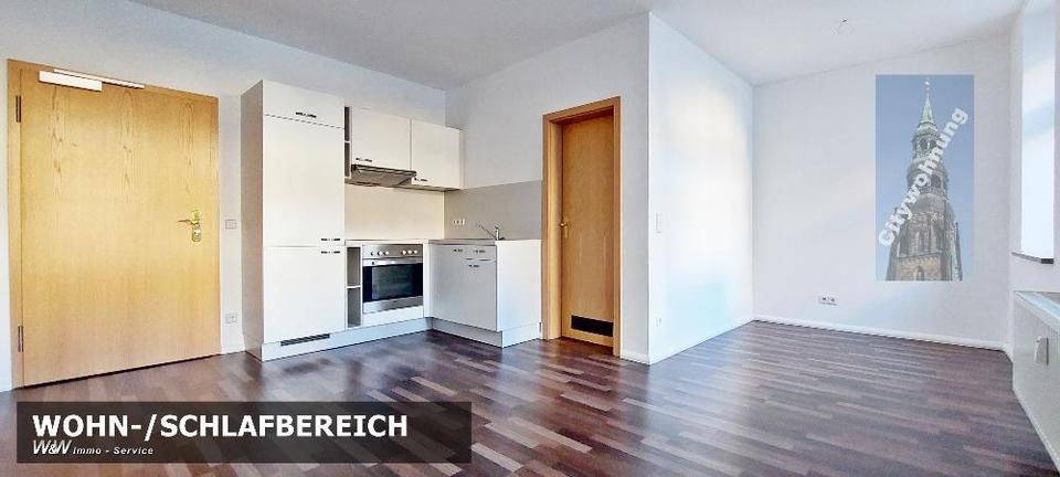 Erdgeschoßwohnung Zwickau - 1 Zimmer, 26 m&sup2;, 210&euro; | Angebot:24393523