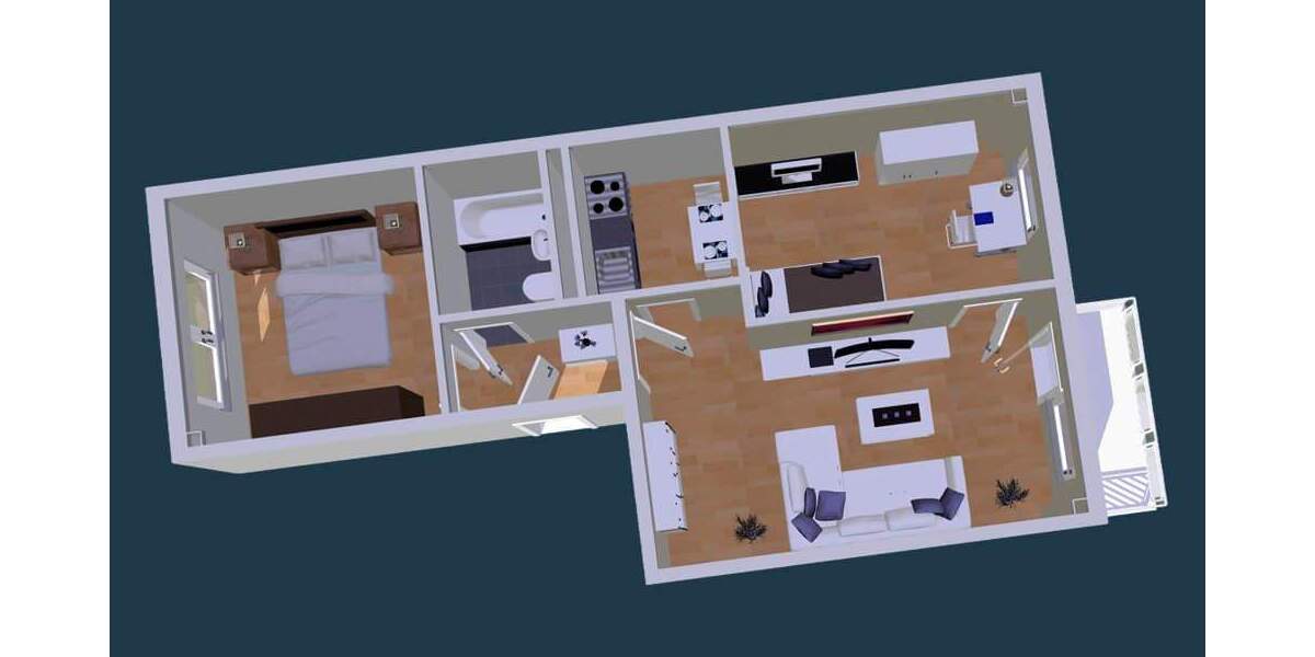 Etagenwohnung Zwickau Eckersbach - 3 Zimmer, 55 m&sup2;, 330&euro; | Angebot:25797222