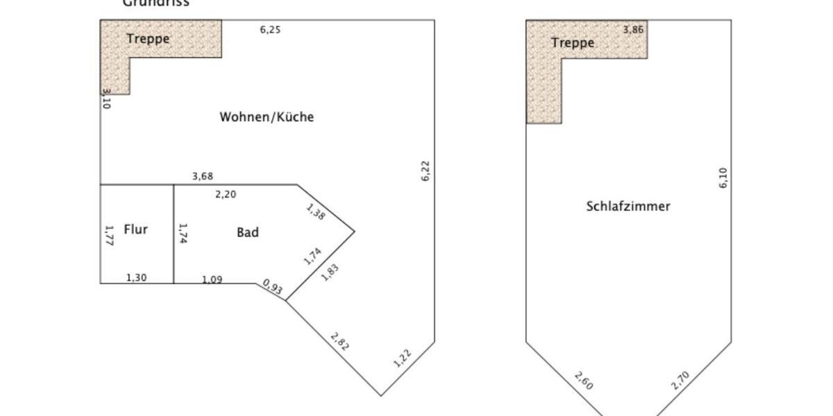Dachgeschoßwohnung Limbach-Oberfrohna Oberfrohna - 2 Zimmer, 46 m&sup2;, 260&euro; | Angebot:25637419