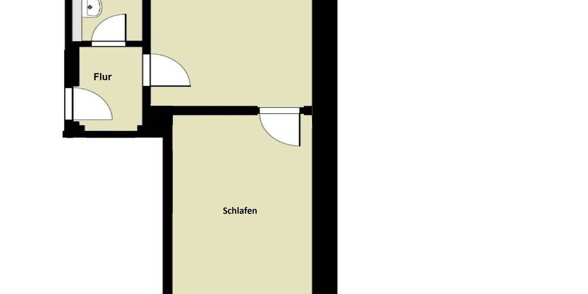 Etagenwohnung Zwickau Bahnhofsvorstadt - 1 Zimmer, 40 m&sup2;, 240&euro; | Angebot:26683974