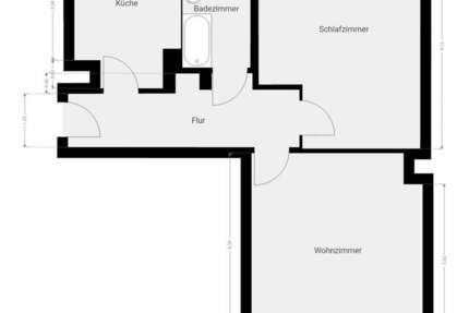 Wohnung Zwickau Zwickau-Nord - 2 Zimmer, 52 m&sup2;, 361&euro; | Angebot:26624114