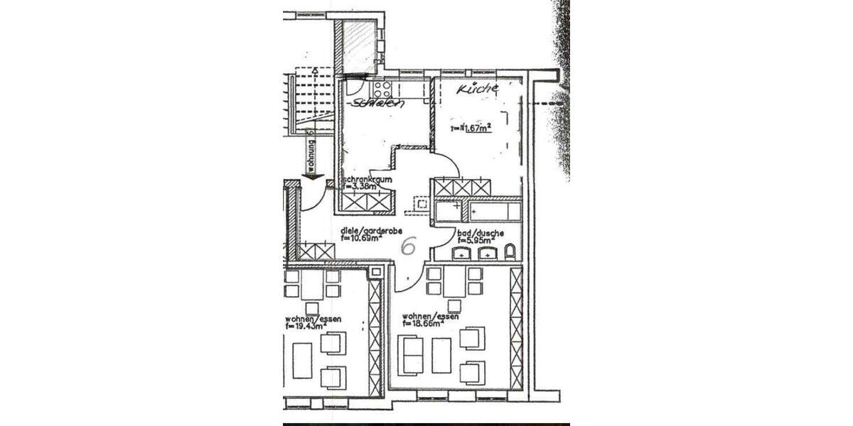 Etagenwohnung Wilkau-Haßlau Haßlau - 2 Zimmer, 54 m&sup2;, 330&euro; | Angebot:25734798