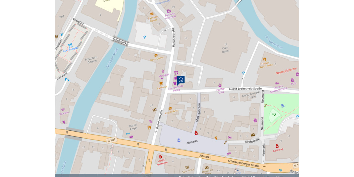 Etagenwohnung Aue-Bad Schlema Bad Schlema - 2 Zimmer, 51 m&sup2;, 39.800&euro; | Angebot:25727748