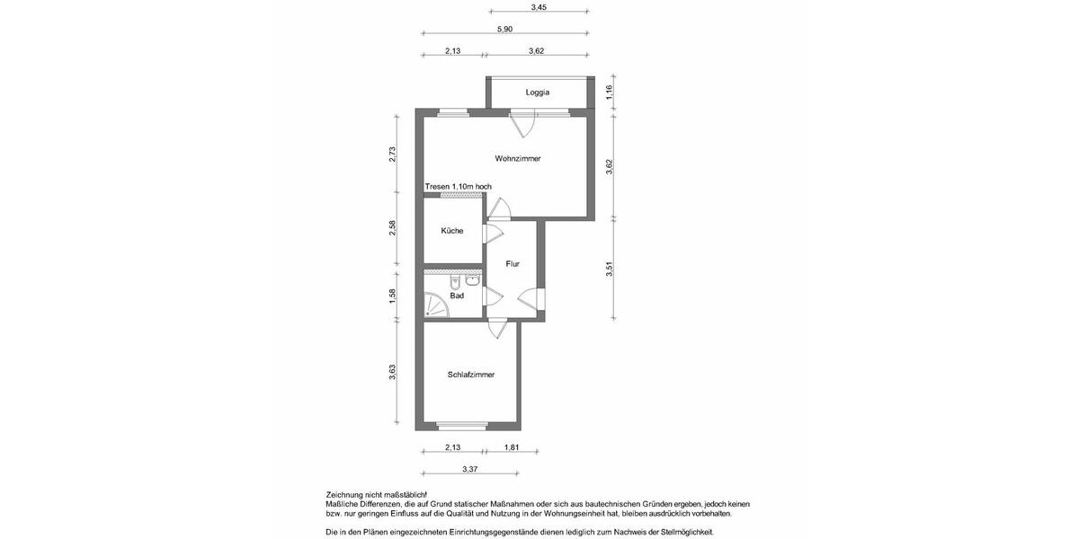 Erdgeschoßwohnung Zwickau Neuplanitz - 2 Zimmer, 50 m&sup2;, 310&euro; | Angebot:25414671