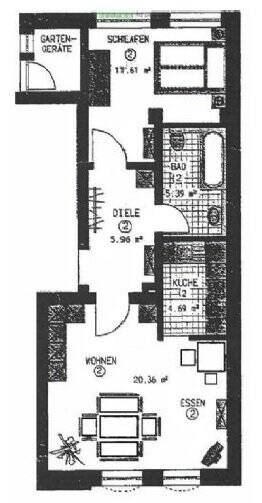 Etagenwohnung Zwickau Bahnhofsvorstadt - 2 Zimmer, 59.500&euro; | Angebot:25667018