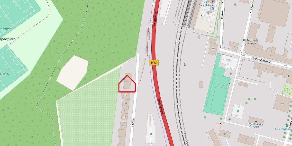 Etagenwohnung Greiz - 2 Zimmer, 55 m&sup2;, 360&euro; | Angebot:25666534