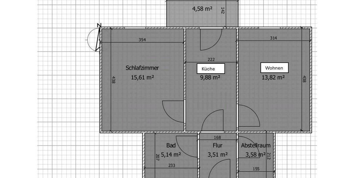 Etagenwohnung Waldenburg - 3 Zimmer, 56 m&sup2;, 336&euro; | Angebot:25861429