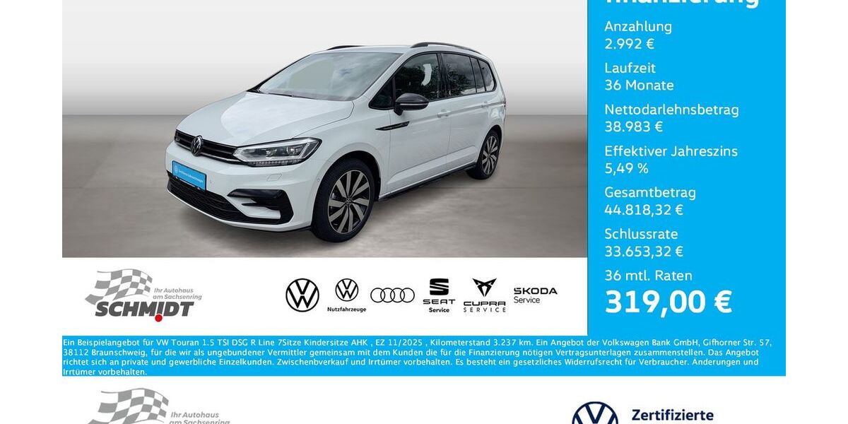 VW Touran 3.237 km 40.975 &euro; Bernsdorf 09337