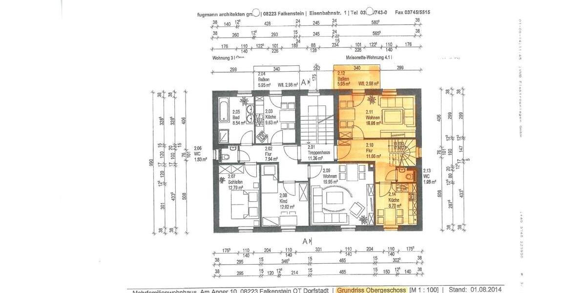 Etagenwohnung Falkenstein/Vogtland Vogtland - 3 Zimmer, 78 m&sup2;, 450&euro; | Angebot:25926313