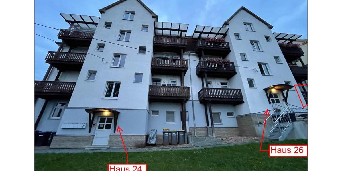 Erdgeschoßwohnung Greiz - 3 Zimmer, 66 m&sup2;, 380&euro; | Angebot:25224307
