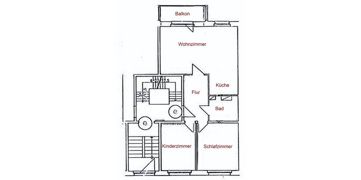 Erdgeschoßwohnung Aue-Bad Schlema Bad Schlema - 3 Zimmer, 360&euro; | Angebot:23384470