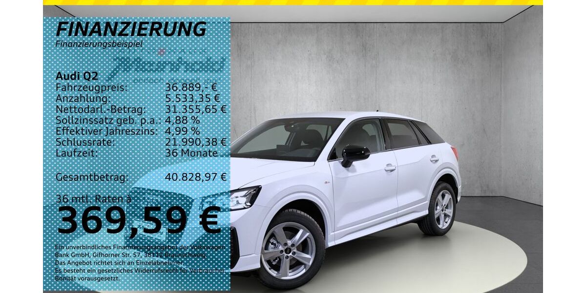 Audi Q2 5.000 km 36.829 &euro; Auerbach/Rebesgrün 08209