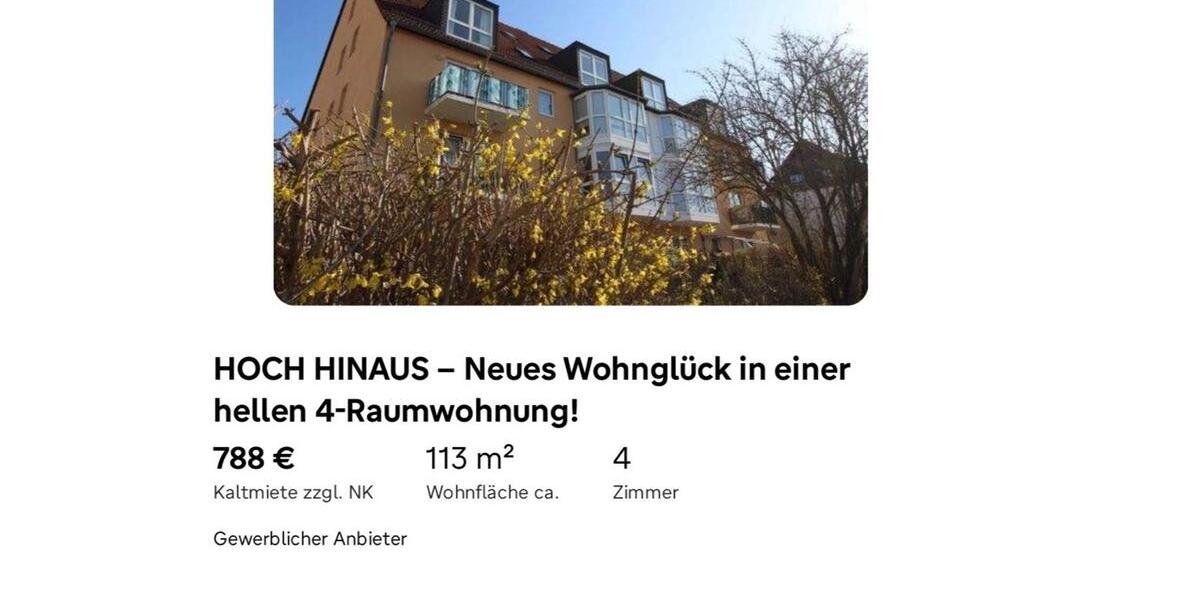 Maisonettenwohnung St. Egidien - 4 Zimmer, 113 m&sup2;, 788&euro; | Angebot:25444218