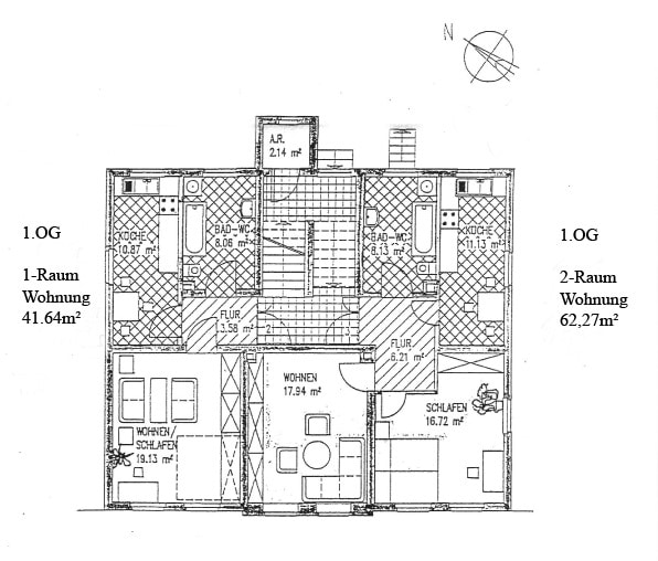 Zwei Eigentumswohnungen im Zentrum von Zwickau- +nur im Paket+ - Etagenwohnung Zwickau | Angebot:22067547