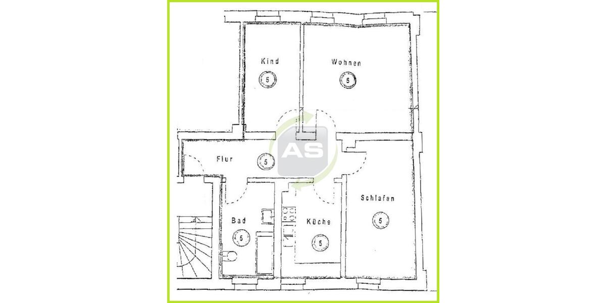 Etagenwohnung Zwickau Auerbach - 3 Zimmer, 76 m&sup2;, 400&euro; | Angebot:23215760