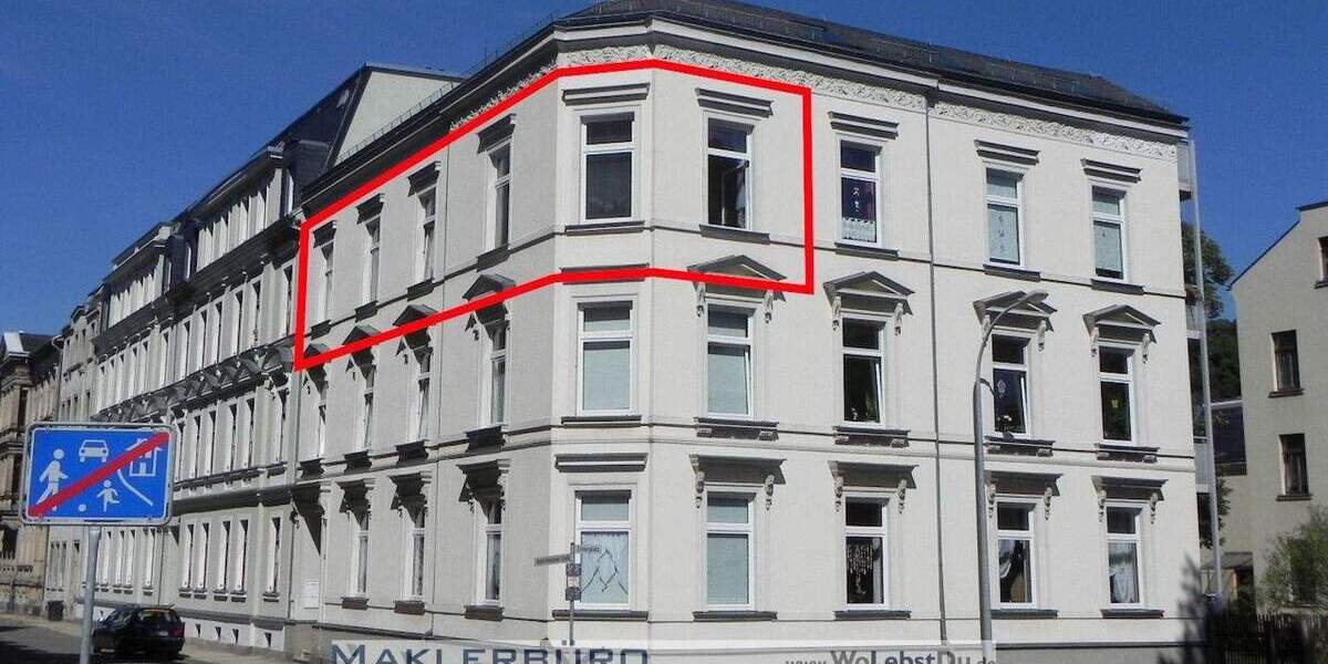 Etagenwohnung Greiz Irchwitz - 3 Zimmer, 77 m&sup2;, 347&euro; | Angebot:25678422