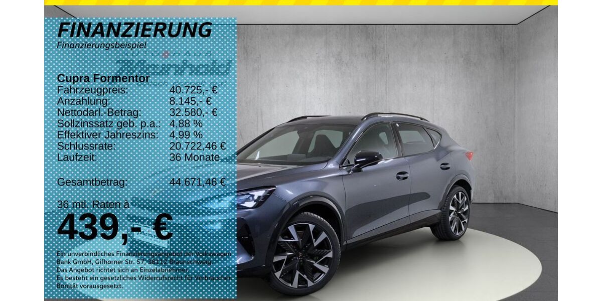 Cupra Formentor 5.000 km 40.725 &euro; Auerbach/Rebesgrün 08209