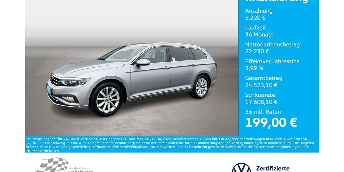 VW Passat Variant 45.544 km 26.450 &euro; Bernsdorf 09337