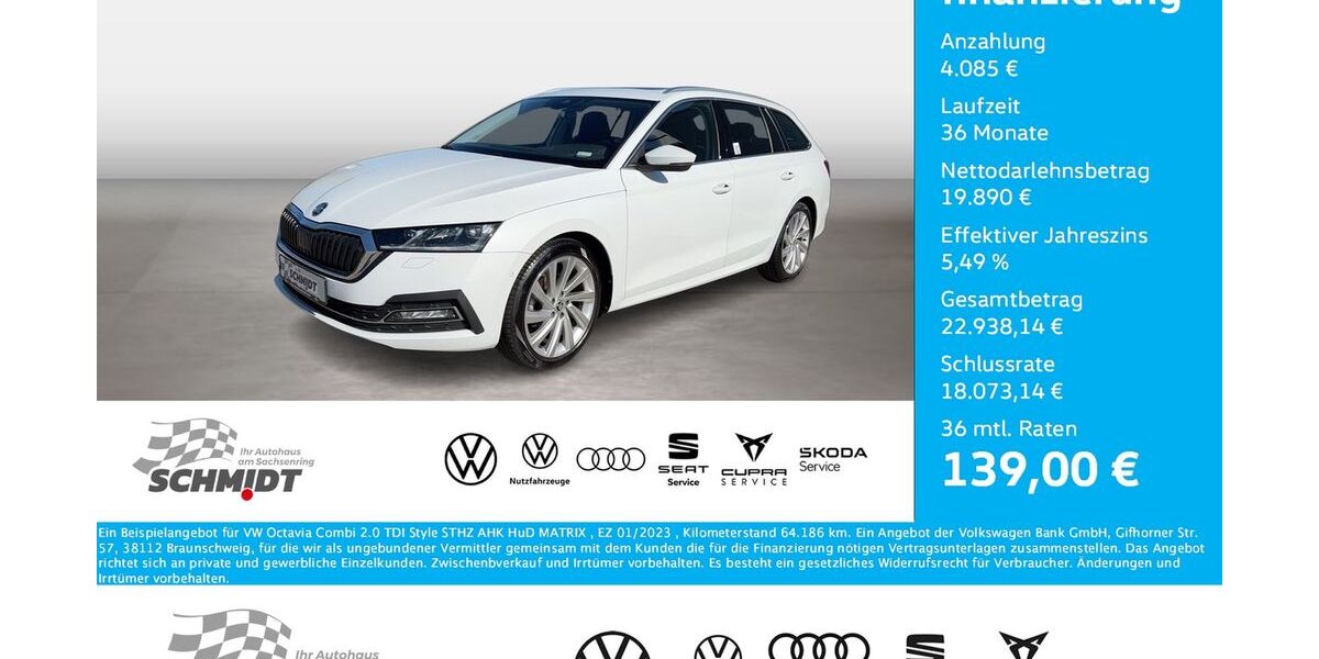 Skoda Octavia 64.186 km 21.975 &euro; Bernsdorf 09337