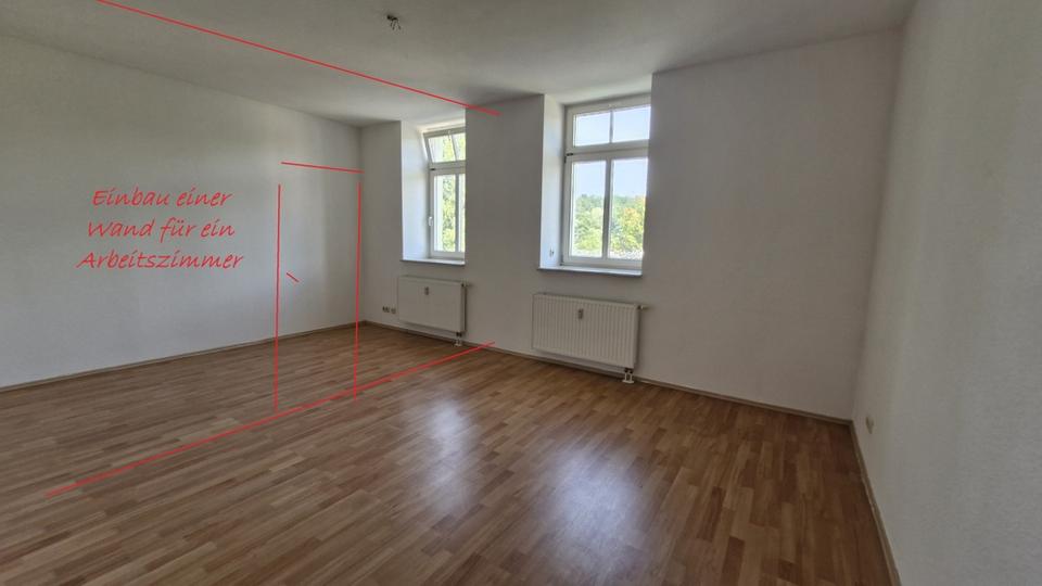 Etagenwohnung Kirchberg - 3 Zimmer, 65 m&sup2;, 390&euro; | Angebot:25910761