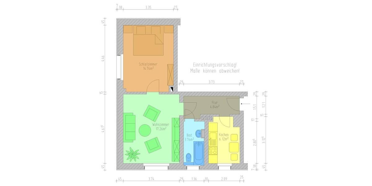 Etagenwohnung Hartenstein - 2 Zimmer, 47 m&sup2;, 305&euro; | Angebot:26676997