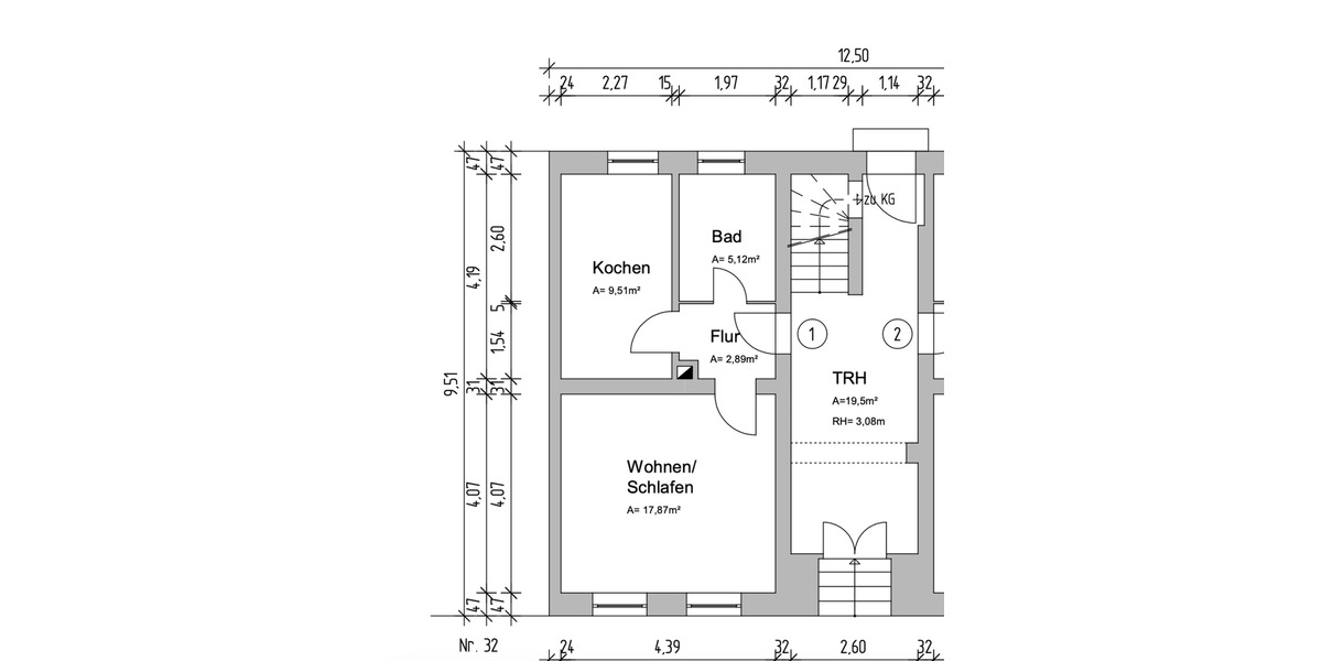 Hochparterre Werdau - 1 Zimmer, 45 m&sup2;, 250&euro; | Angebot:24295603