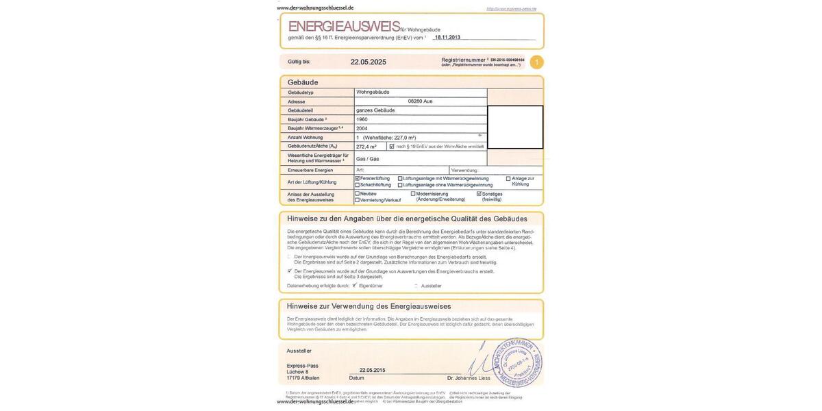 Etagenwohnung Aue-Bad Schlema Bad Schlema - 1 Zimmer, 40 m&sup2;, 259&euro; | Angebot:26647915
