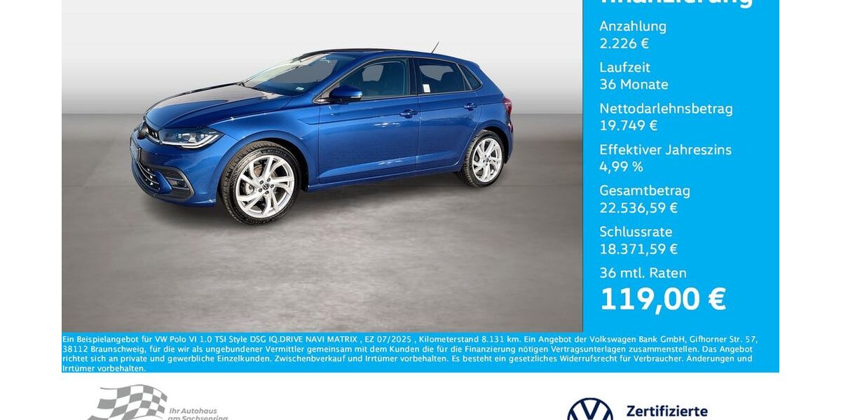 VW Polo 8.131 km 21.450 &euro; Bernsdorf 09337