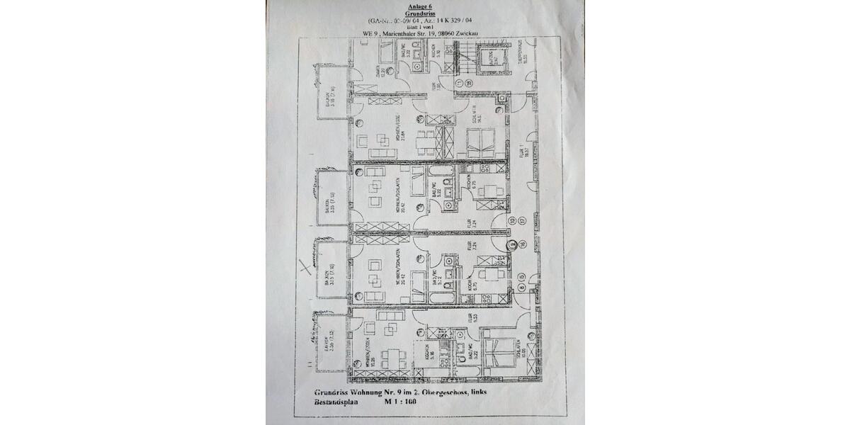Etagenwohnung Zwickau Auerbach - 1 Zimmer, 44 m&sup2;, 39.000&euro; | Angebot:25404702