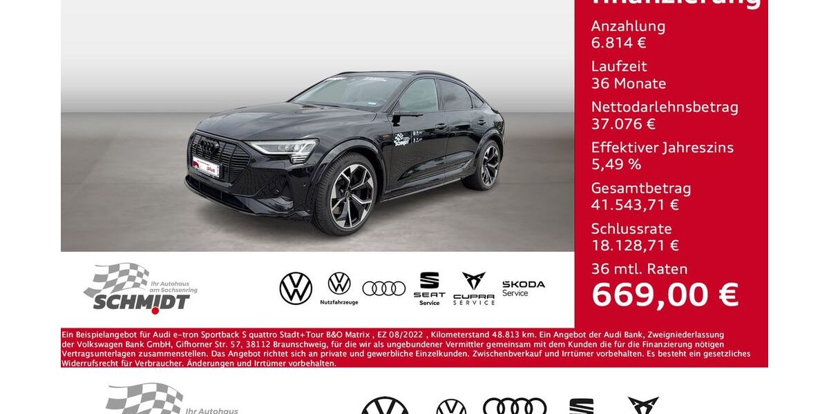 Audi e-tron 48.813 km 39.490 &euro; Bernsdorf 09337