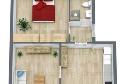 Wohnung Gersdorf - 2 Zimmer, 51 m&sup2;, 306&euro; | Angebot:25054399