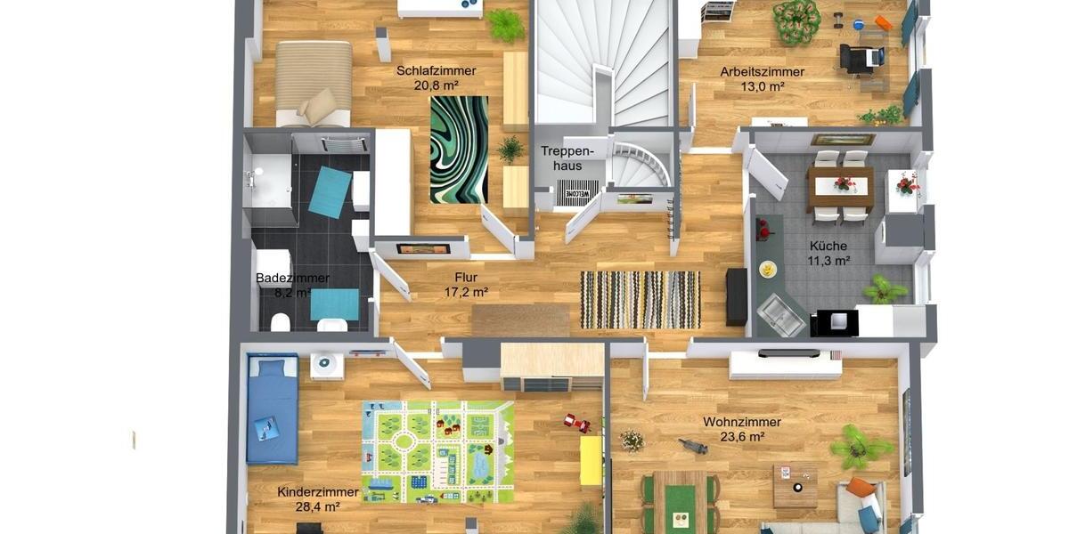 Dachgeschoßwohnung Neukirchen/Erzgebirge Erzgebirge - 4 Zimmer, 126 m&sup2;, 900&euro; | Angebot:25547267