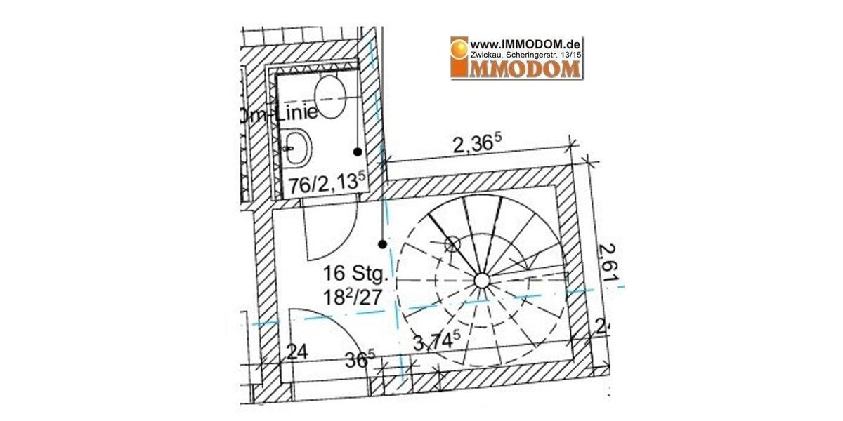 Maisonettenwohnung Zwickau - 2 Zimmer, 68 m&sup2;, 420&euro; | Angebot:23281350