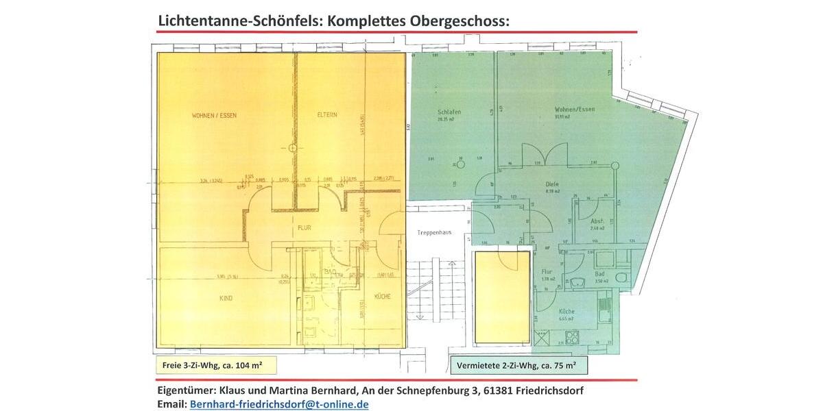 Etagenwohnung Lichtentanne - 5 Zimmer, 180 m&sup2;, 110.000&euro; | Angebot:23862669