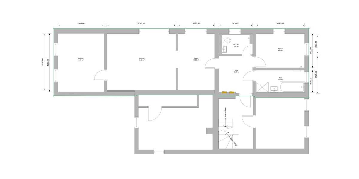 Etagenwohnung Limbach-Oberfrohna Oberfrohna - 3 Zimmer, 71 m&sup2;, 350&euro; | Angebot:25811719