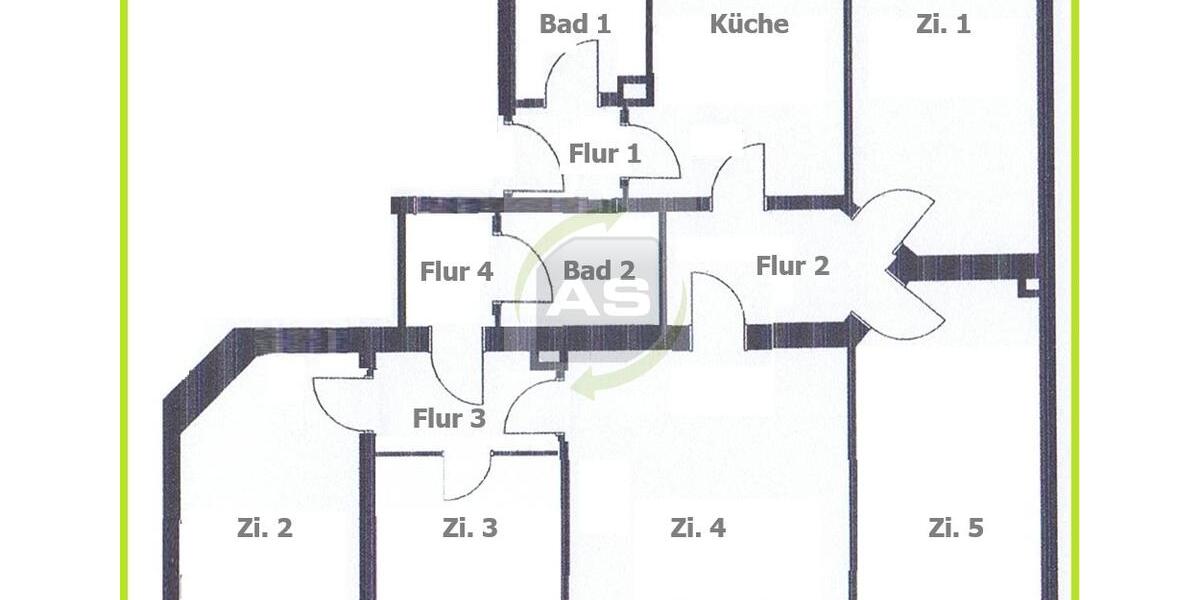 Etagenwohnung Zwickau Zwickau-Nord - 5 Zimmer, 95 m&sup2;, 560&euro; | Angebot:23847224