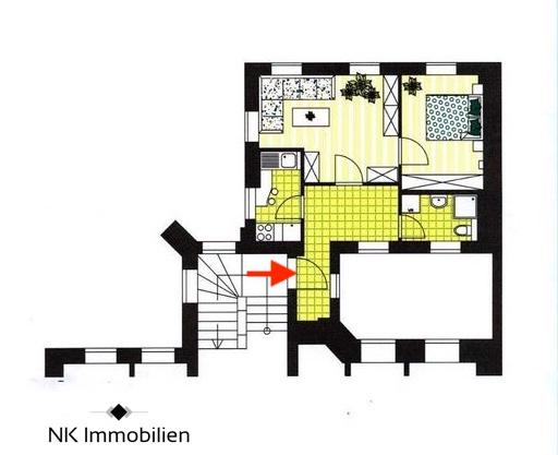 Erdgeschoßwohnung Zwickau - 2 Zimmer, 42 m&sup2;, 280&euro; | Angebot:25945664