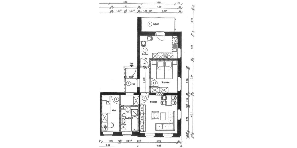Hochparterre Hartmannsdorf - 3 Zimmer, 66 m&sup2;, 399&euro; | Angebot:25636229