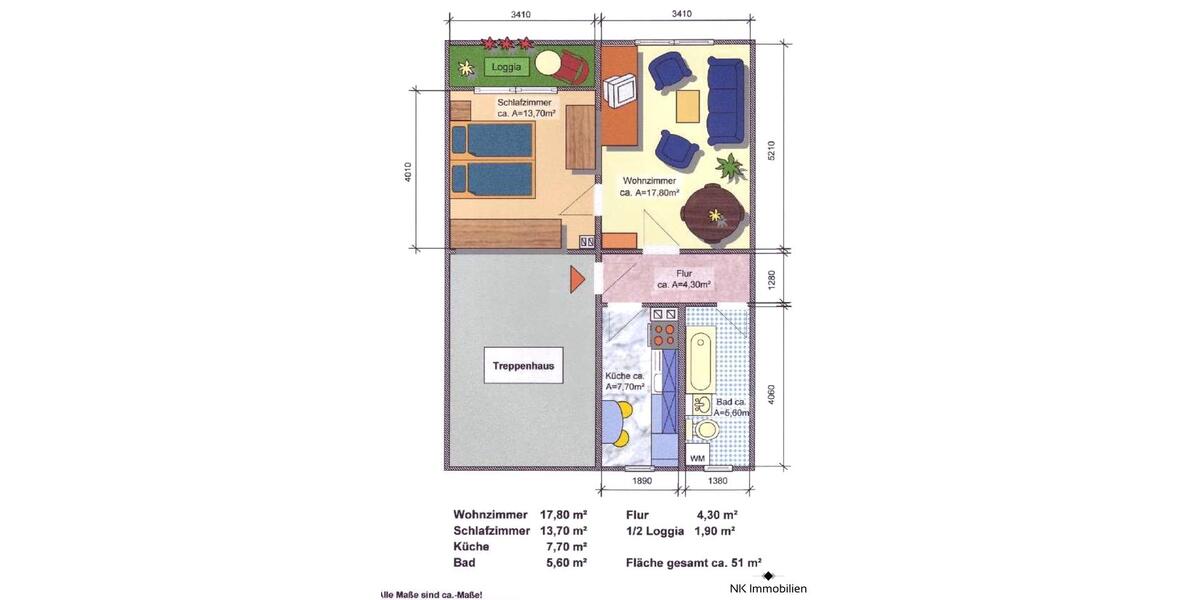 Erdgeschoßwohnung Limbach-Oberfrohna Oberfrohna - 2 Zimmer, 51 m&sup2;, 327&euro; | Angebot:26681035